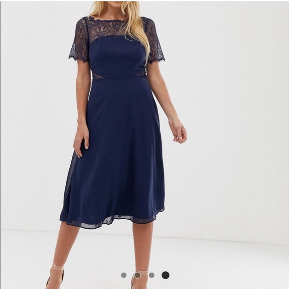 ASOS Dresses & Skirts - ASOS NAVY LACE DRESS